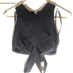 Forever21- Navy Blue Crossed-waist Crop